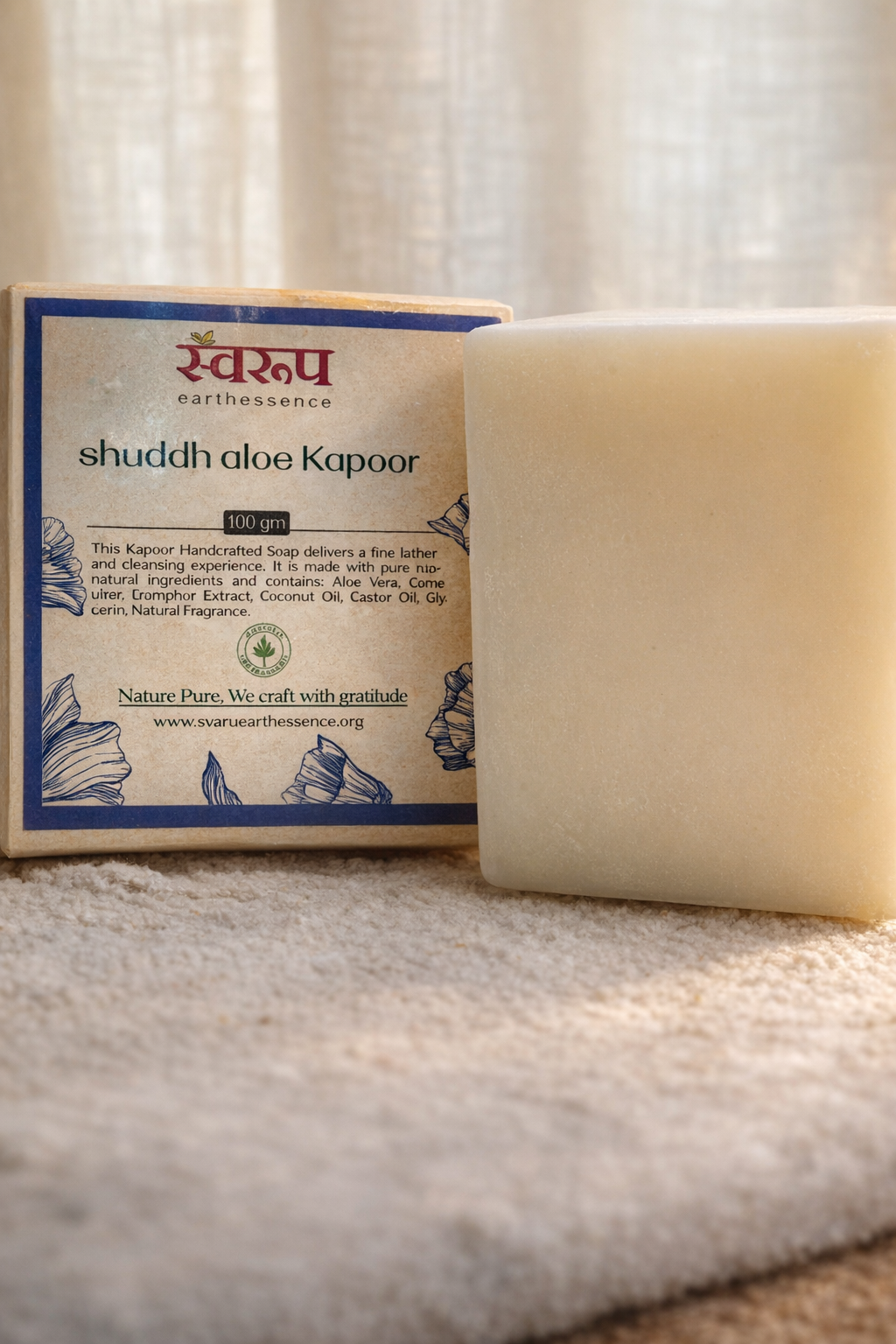 Shuddh Aloe Kapoor Soap –(Oily Skin + Negativity Removal)