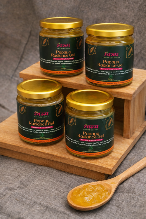 Herbal aloe papaya face gel for daily use